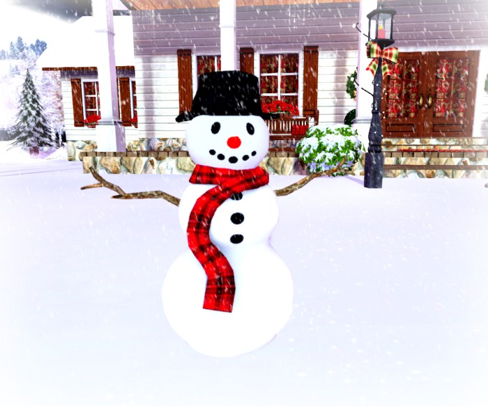 winter showcase snowman
