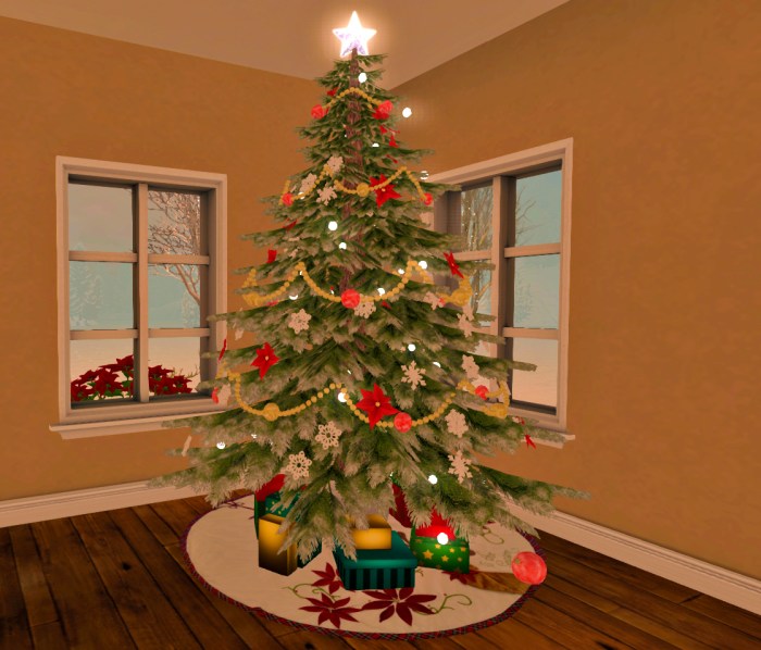 Winter showcase tree